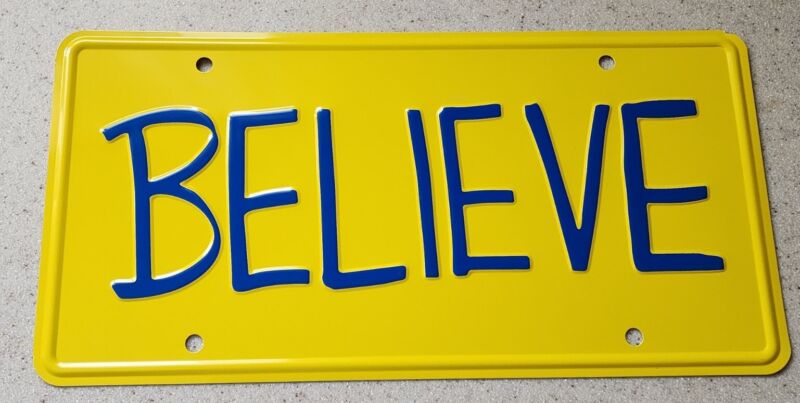 Ted Lasso Believe License Plate 