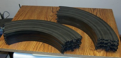 VNTG TYCO SLOT CAR TRACK STRAIGHT,CURVED,TERMINAL,LAP COUNTER,SQUEEZE,LANE CHANG