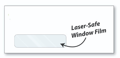 Box of 500 24# #10 Laser Digital Compatible Window Envelopes