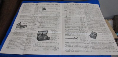 1928 Mills Sales Co. New York NY 4 Page Sales Flyer Price List Catalog