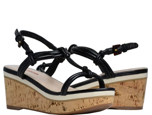 LUXURY PRADA WEDGE Sandals 1XZ446 NAPPA SILK | eBay