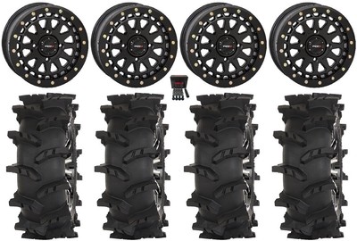 System 3 SB-6 15'' Wheels Bk (5+2) 32'' Outlaw Max Tires RZR Turbo S / RS1