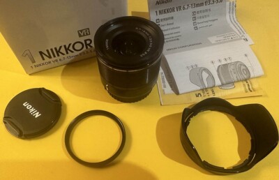 Nikon 1 NIKKOR 6.7-13mm f/3.5-5.6 AS VR IF ED Lens, Black