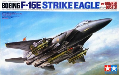 Tamiya 60312 1/32 Scale Aircraft Model Kit US F-15E Strike Eagle w/Bunker Buster