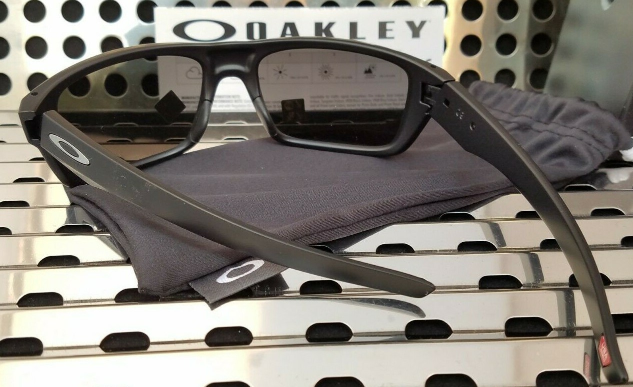 Pre-owned Oakley Drop Point 9367-0860 Sunglasses Matte Black W/ Prizm Black Polarized