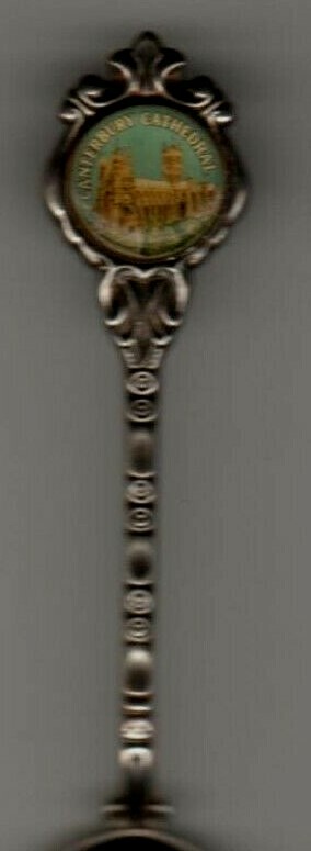 Canterbury Cathedral Mother Church Anglican Communio SilverPlated Souvenir Spoon