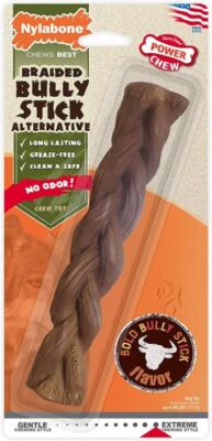 Dog, Nylabone Power Chew Alternative Braided Bully Stick Giant (1 count)