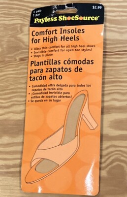 Payless Shoe Source Comfort  Insoles For High Heels New 1 Pair