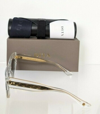 Pre-owned Dita Brand Authentic  Sunglasses Braindancer Dts525-58-03 Transparent Frame In Gray