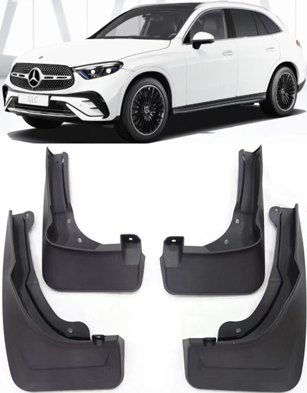 2シーズン10回程使用25.5cm DEELUXETEAMIDLTD 22-23 Genuine New Set Splash Guards Mud Flaps FOR 2023-2025 Mercedes