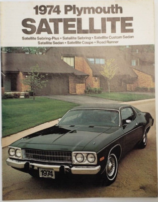 1974 Plymouth Satellite Road Runner Satellite Sebring Dealership Sales Brochure