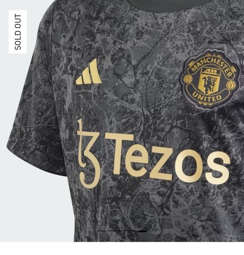 ウェア Manchester Utd x Stone Roses by Adidas Adidas IQ1565 MANCHESTER UNITED STONE ROSES PRE-MATCH JERSEY