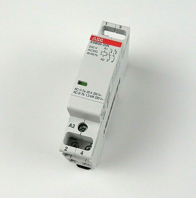 Abb InstallationsschÃ¼Tz | Esb20-20n-06 230v Ac/Dc | InstaschÃ¼Tz | SchÃ¼Tz 2-Polig