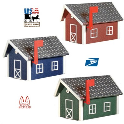 DELUXE DIAMOND PLATE MAILBOX -  Weatherproof 100% Recycled Poly in 14 Colors USA