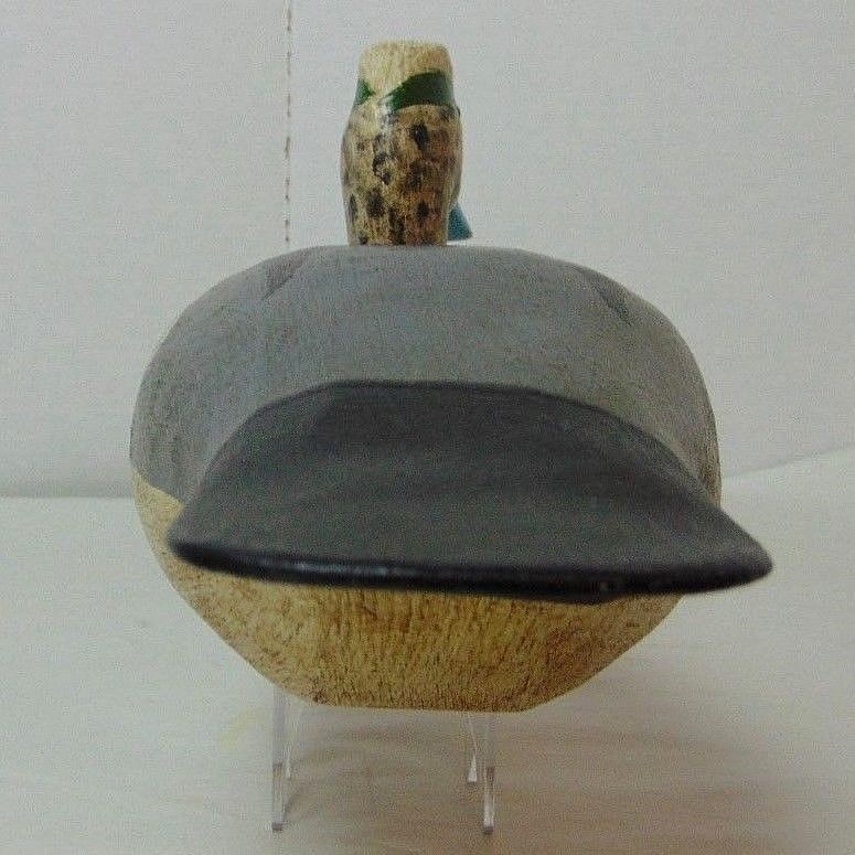 Vintage William Moseley Signed WM Folk Art Mallard Duck Decoy Knott's Island NC