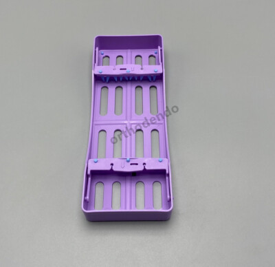 Dental Plastic Sterilization Rack Box Holders Cages For5/7/10 Instrument purple