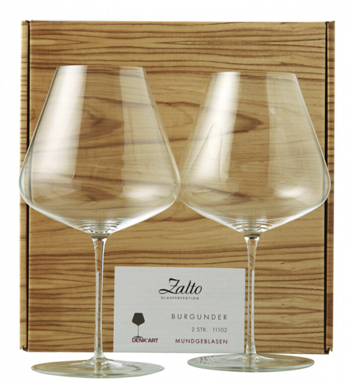 2 Stück ZALTO BURGUNDER Glas  im Geschenkkarton 23,0 cm „ZALTO Denkart“ NEU OVP