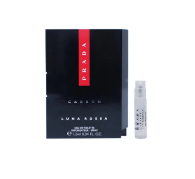 Prada CARBON Luna Rossa Eau De Parfum Mens Cologne Sample Spray 1.2ml Authentic