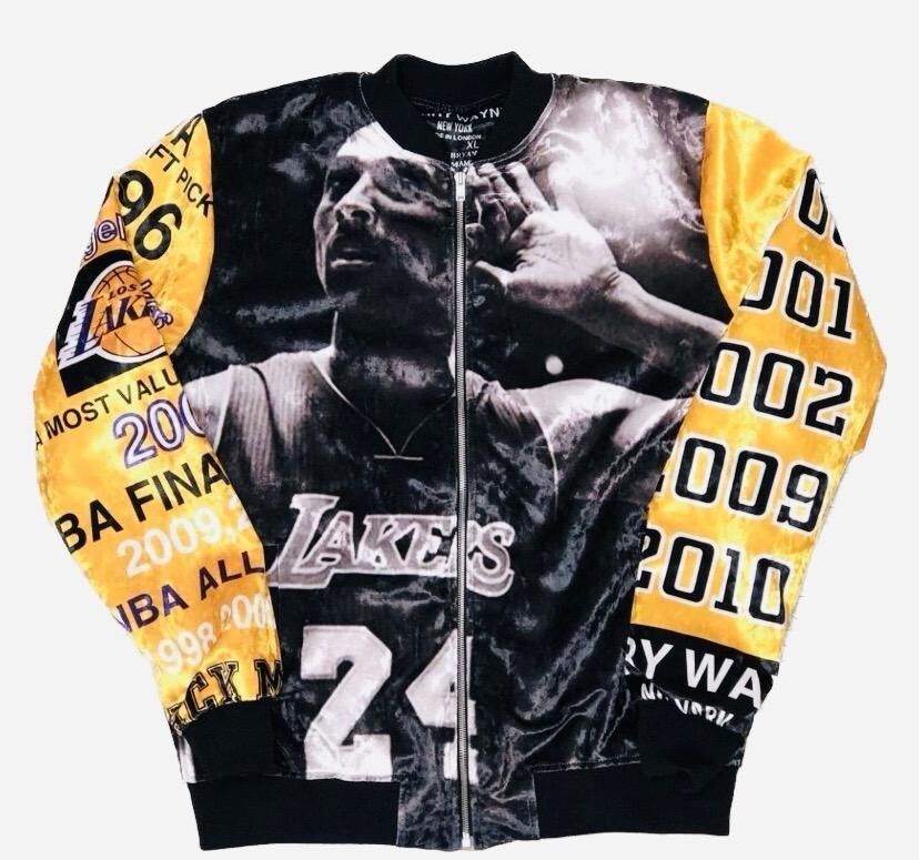 Pre-owned New York Kobe Bryant Fitted Luxury  Jacket Mens Small In Black/gold /purple