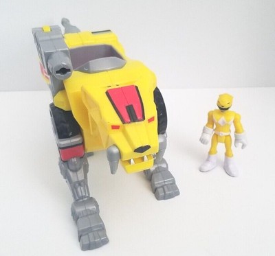 Fisher Price Imaginext Power Rangers Yellow Sabertooth Zord Figure Lot