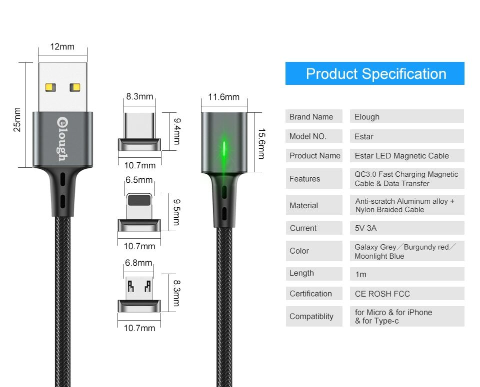Type c qc 3.0. Кабель usb type-c quick charge 3.0. зарядка тайп си микро усб. юсб кабель магнитная зарядка. кабель type-c type-c магнитный , elough.