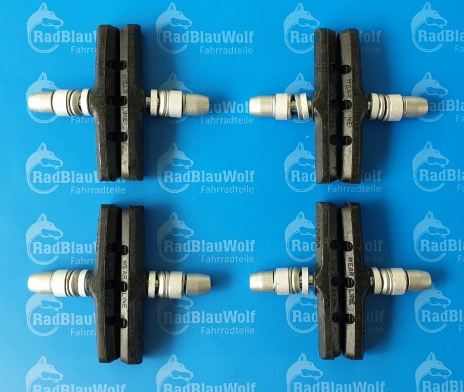 8 Stück Fahrrad Bremsschuhe Bremsbelag Bremsklötze 70mm Alhonga