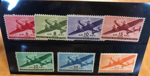 US Airmail MNH Stamps SCOTT C16-46 C25-31 F/XF Estate LOT 50 Stamps Postage USA