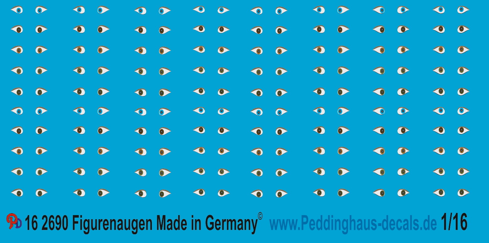 Peddinghaus Decals 1/16 2690 Eyes for Figures | eBay
