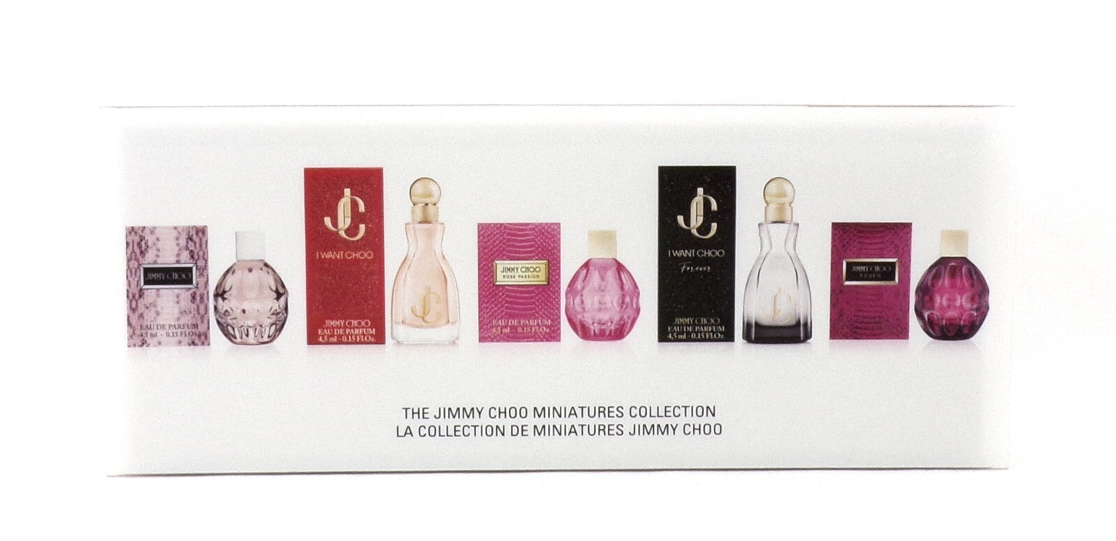 Jimmy Choo 5 Pieces MINI Gift Set for Women: 5 x 0.15 oz