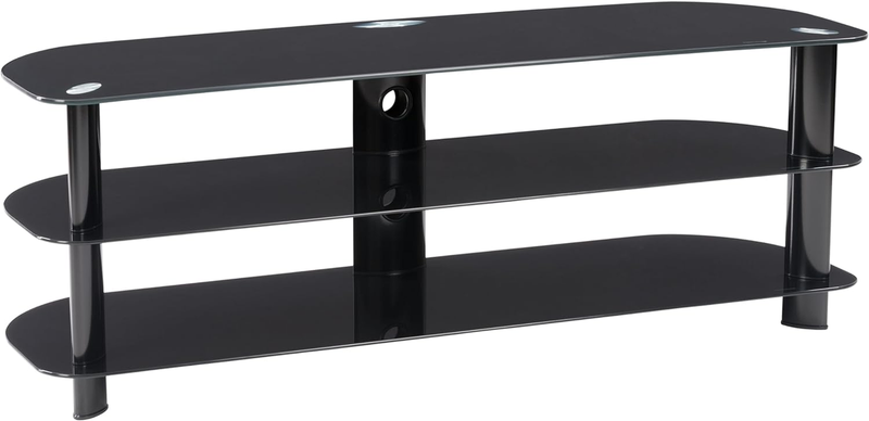 Corliving Laguna TV Stand, 55", Satin Black