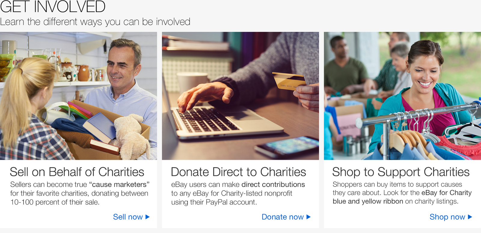 eBay for Charity About Us eBay