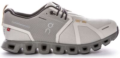 Pre-owned On Running Cloud 5 Waterproof Womens Sneakers Shoe Pearl White Us 5 - 11