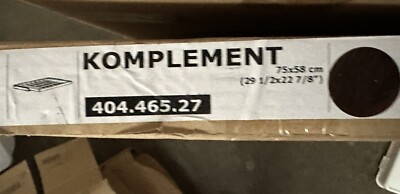 Ikea KOMPLEMENT Pull-out pants hanger, black-brown 29 1/2x22 7/8 '' - 404.465.27