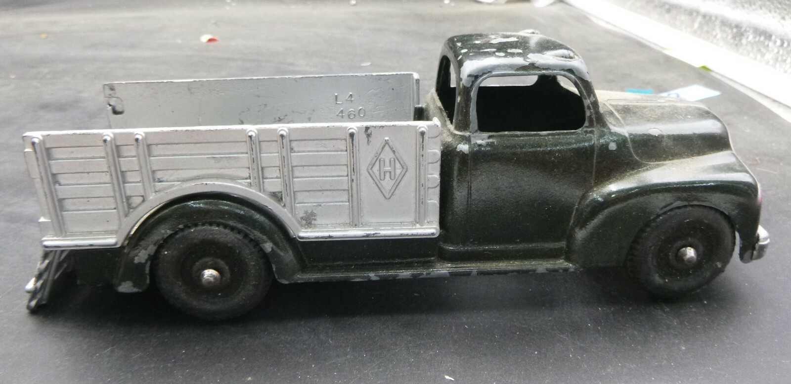 VINTAGE HUBLEY FORD? STAKE TRUCK # 452 metal toy KIDDIE TOY