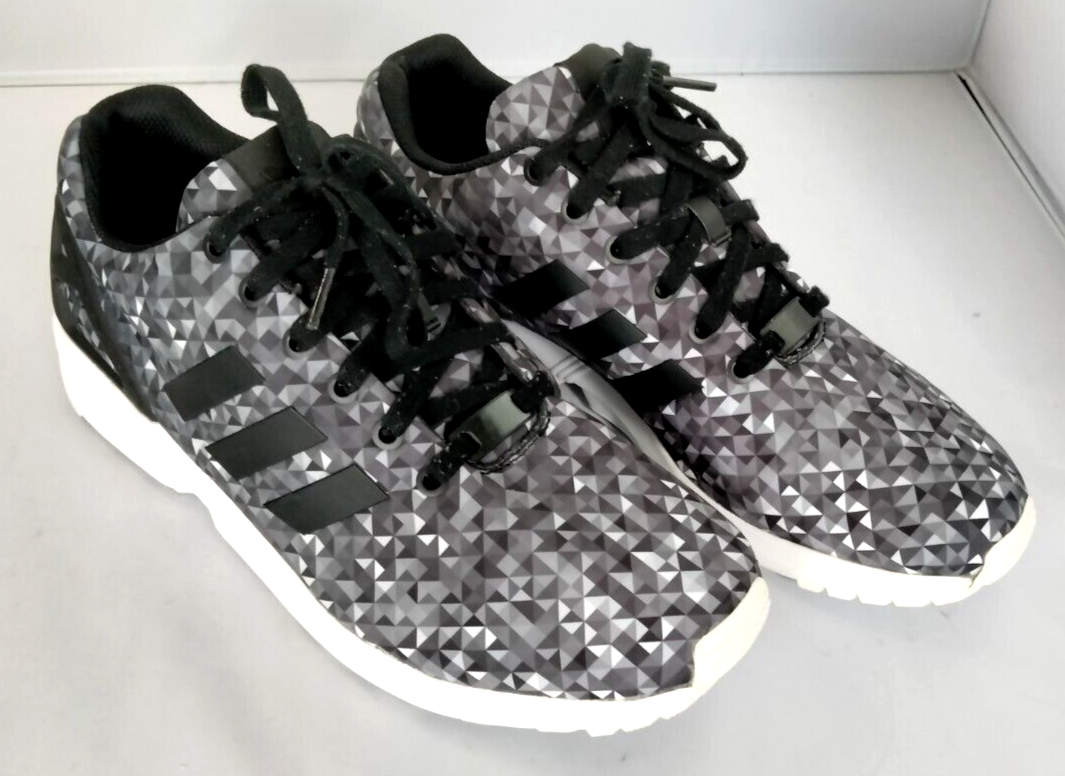 スニーカー adidas SNEAKER (JR8370) Adidas Running ZX Flux Monochrome Shoes B24394 Men's Size 10