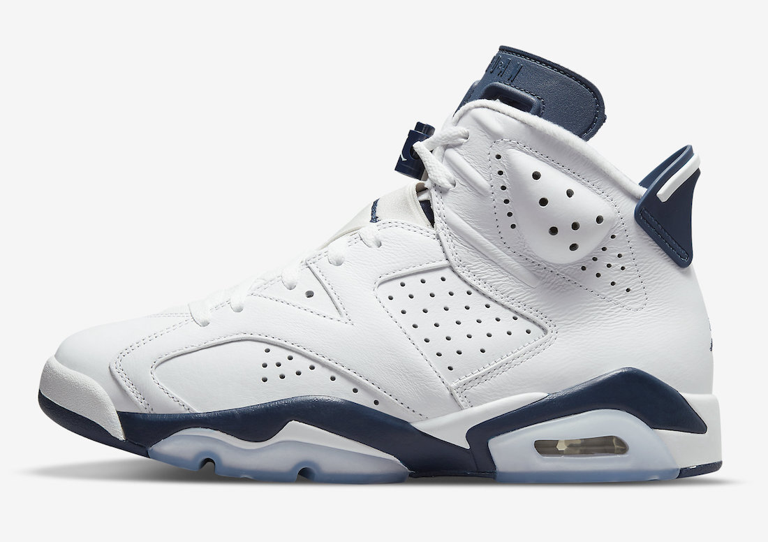 Air Jordan 6 Retro Midnight Navy White Black Blue 2022
