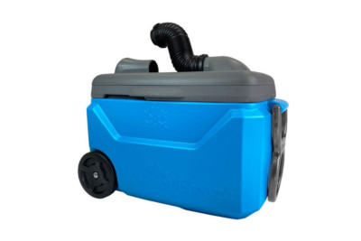 IcyBreeze v2 Pro - PORTABLE AIR COOLER,  38 quarts, Blue/Gray, 12V, NEW