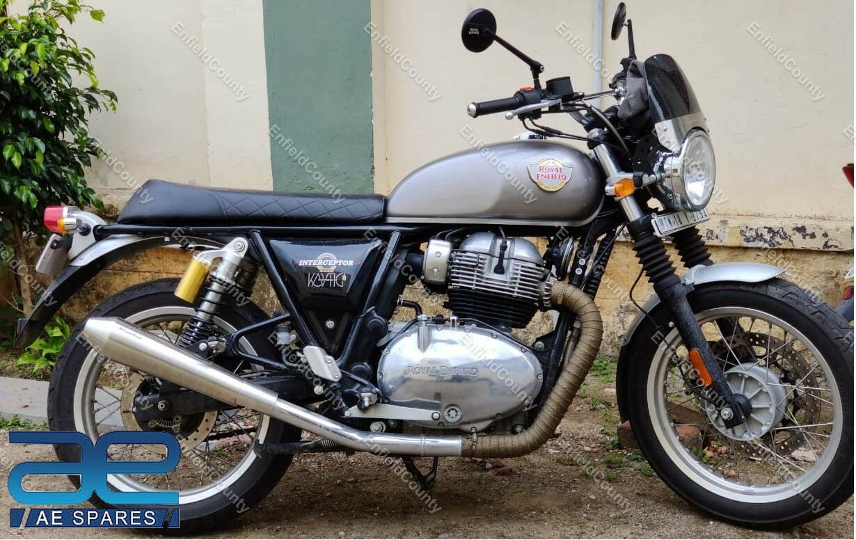 PoweRage Short Exhaust Silencer For Royal Enfield Twin Interceptor 650 Continental GT 650