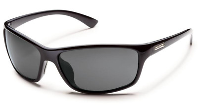 SUNCLOUD ''Sentry'' Polarized Unisex Sunglasses BLACK/Polar Gray Lens $54.95