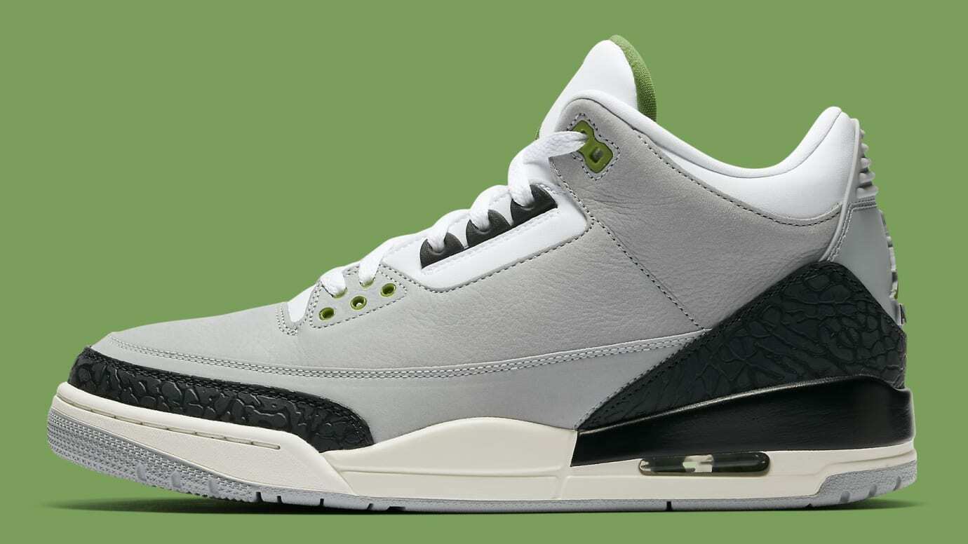 Nike Air Jordan Retro 3 III Retro 11.5 Chlorophyll Grey Air Nike Air Jordan Retro 3 III Retro 11.5 Chlorophyll Grey Air