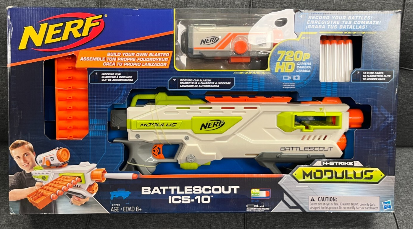 Nerf Battlescout ICS-10 N-Strike Modulus Blaster w/ 720p HD