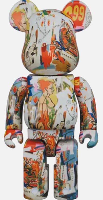 BE@RBRICK Andy W JEAN-M BASQUIAT100 400％ Medicom Andy Warhol x Jean-Michel Basquiat #1 100% 400