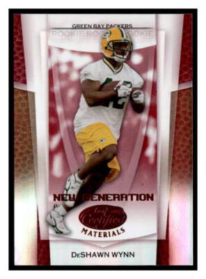 2007 Leaf Certified Materials #188 DeShawn Wynn Mirror Red #/100