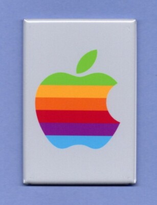 APPLE COMPUTER LOGO *2X3 FRIDGE MAGNET*  MACINTOSH CONSUMER ELECTRONICS PHONES