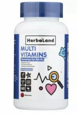 Herbaland Gummy For Adults, Multivitamins, 90 Gummies, 90 Gomitas Adultos