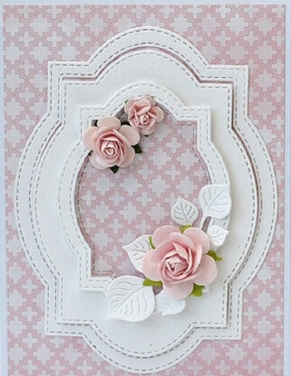 Banner Frame Cutting Dies Diy Stitched Embossing Paper Card Making