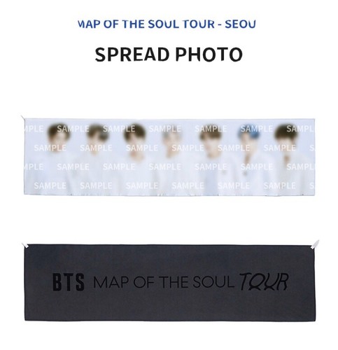 K-POP・アジア MAP OF THE  Soul  SPREAD PHOTO BTS MAP OF THE SOUL TOUR - OFFICIAL MOTS MERCH SPREAD PHOTO