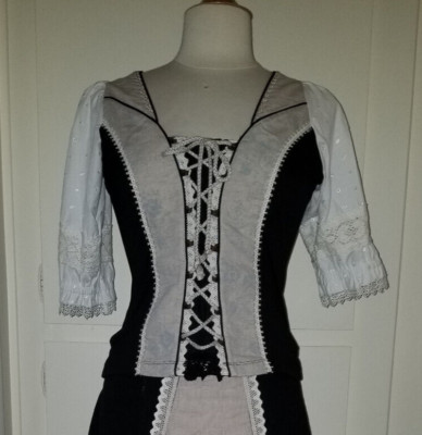Stockerpoint Regina Trachten Landhaus Style (BLOUSE ONLY), 36 (S/M)