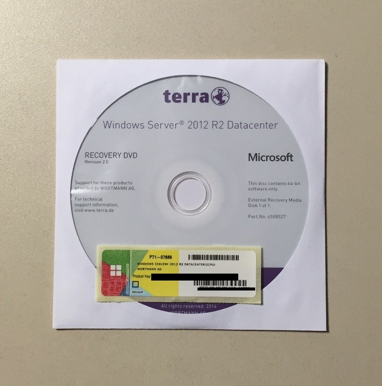 MS Windows Server 2012 Datacenter R2 OEM Vollversion MUI mit Datentrger