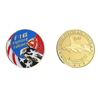 Gedenkmedaile United States Air Force F-16 Fighting Falcon Medaille Sammlermünze